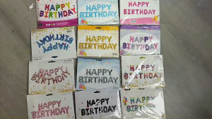 [Hàng Có Sẵn]Bóng Chữ HAPPY BIRTHDAY Trang Trí Tiệc Sinh Nhật Cho Bé & Người Lớn Nhiều Mẫu và Màu Dễ Dàng Lựa Chọn