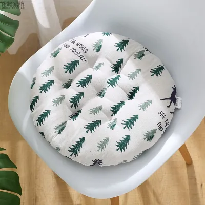 Thickened round Modern Simple Chair Pad ZUGE Textile Geometric Pattern Home Office Floor Sitting Cushion Four Seasons Chair Mat