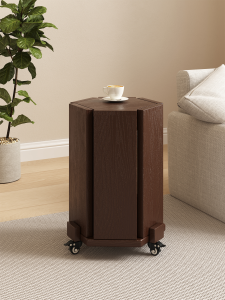 Rustic Wooden Stool with Wheels Living Room Extra Seat Stackable Furniture for Guests Traditional Chinese Style Home Decor