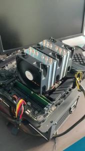6 Heat Pipe CPU Air Cooler 4Pin PWM Silent Cooling Fan for Intel LGA 1700 1200 115X 2011 1366 X79 X99 AMD AM4 AM5