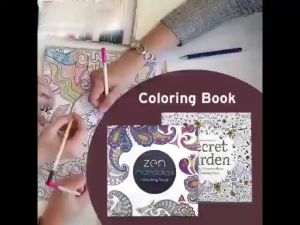 Colouring Book for Children Adult Relieve Stress Fun Painting Graffiti Paintings Big Drawing Book 24Pages