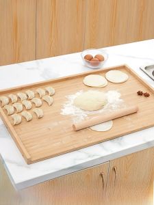 Dough Board Bake Board Large Chopping Board For Home Kitchen Non-Stick Pasta Driving Panel Solid Wood Cutting Board Plus Size Dough Board