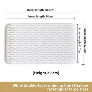 MRUN | Double-Layer Plastic Draining Cup Tray