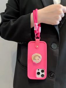 INS New Fashion Mobile Phone Lanyard Short Rope Pendant Anti-Lost Rope Gasket Clip Universal Phone Case Keychain U Disk Earphone Case Hanging Chain Pendant Lanyard Bracelet Cellphone Hanging Rope