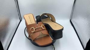 Speedy Rhino Ladies Heel Sandal Slip On Kasut Wanita Fashion Mid Heel 0053