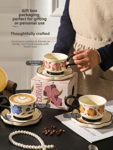 SHELI | Vintage Style Retro Ceramic Coffee Cup Set