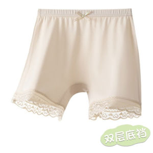 Girls Safety Pants Thin Bottom Anti-Light Walking Pants Two-In-One Childrens Underwear Shorts Elastic Waist Cotton Lining