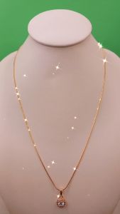 Kalung Set Lupita 02 Italy & Alloy Lapis Mas 18K Permata Zircon KP032G