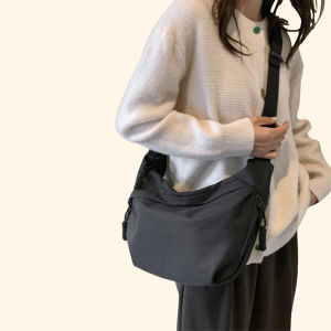 กระเป๋าสะพายข้างผ้าไนลอนความจุขนาดใหญ่สำหรับผู้หญิง กระเป๋าสตางค์แบบมีซิปปิด สไตล์ใหม่ ปี 2025 กระเป๋าสะพายข้างแบบลำลองสำหรับเดินทาง