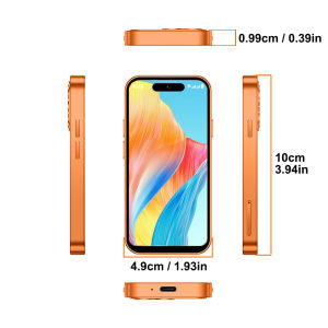 ONEMYTH A18 Pro 3.88" Mini Smartphone 4G LTE 2GB RAM 16GB ROM Android 12 Dual SIM Standby 2000mAh Facial Recognition Small Phone