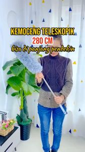 ( MY ACC ) Kemoceng Lap Microfiber Panjang Tarik Tekuk Teleskopik 28 Meter / 280 CM Stainless Steel
