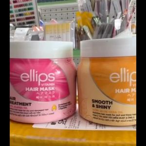 Kem ủ tóc Ellips Vitamin Hair Mask NL164 dành cho tóc thường uốn nhuộm phục hồi hư tổn 200g