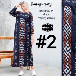 gamis tenun muslim wanita sari