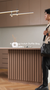 Tas Duffle Bag Leather Pria Smith Berlin Langston Tas Olahraga Besar Banyak Kantong Anti Air Tas Waterproof