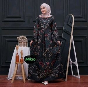 Gamis Batik Sultan Busui Jumbo Ld100 Ld110 Ld120 Ld130 Gamis Busui Jumbo Kekinian