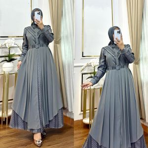 REALPICT COD GAMIS CASUAL KODE 02  PREMIUM FREE BELT  BAHAN  MILOVA SEMIWOL MIX CERUTY  BABYDOLL  PREMIUM  TERMURAH BEST SELLER TANGAN PERTAMA KONVEKSI / PRINTING / MOTIF PREMIUM GAMIS PESTA RATUGAMISJKRT