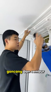 500ML Aircond Cleaner Spray Air Cond Cleaning Kit PVC Cleaning Cover Air Conditioner Coil Cleaner Dust Freeze Spray Cuci Aircond Rumah