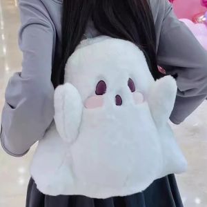 Kitty Cat Plush Embroidered Shoulder Bag Womens Sweet Cute Girl Heart Autumn Winter New Style Fresh Sweet Style Large Size