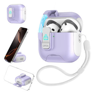 Airpods 4 Case For Apple Airpods 1 2 3 4 Airpods Pro 2 Earphone Case Elastic Cover Shockproof Protective Cases With Lanyard
