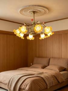 OUCHAO | Floral Crystal Soft Light Vintage French Chandelier