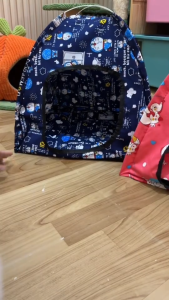 Tenda Kucing Portable Bisa DiLipat Full Kasur 45cm x 45cm x 40cm bonus Bantal