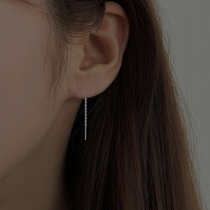 999 Pure Silver Rose Flower Earrings Womens Sleep And Wake up without Removal Fashionable New 2025 Ear Jewelry