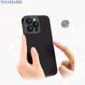 New Heat Dissipation iPhone Case With Breathable Hollow Cellular Hole Full Back Camera Lens Protection for iPhone 16 Pro Max