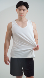 DLSTAR Mens 100% Cool Compact Cotton Tank Top Sleepwear