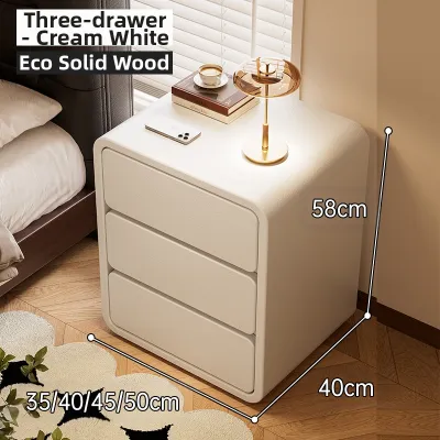 ZHUSHANXIA | Simple Storage Bedside Cabinet in Mid-century Style