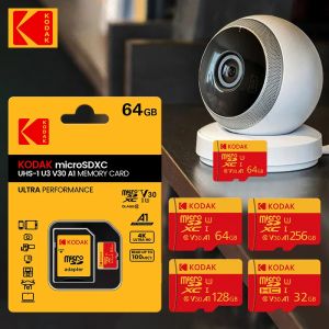Original KODAK Micro SD 64GB 128GB Memory Card 256GB 512GB 1TB 2TB Microsd 4K U3 Memoria Mini TF Card Class 10 + SD Adapter