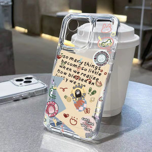 Graffiti Phone Case For iPhone 17 16 Cover iPhone 11 15 12 13 14 17 Pro Max Air 16e X XR XS Max 15 Soft Transparent Funda Cover