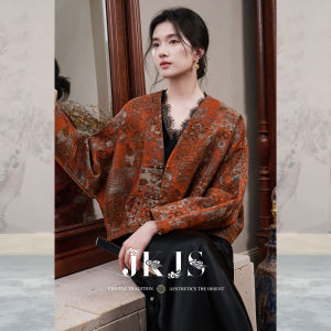 JK&JS | Áo Khoác Phong Cách Trung Quốc Retro Rộng Rãi