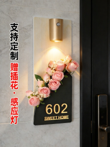 ZHICAIYOU | Luxurious Customizable Lighted Door Number Plate