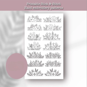 Water Soluble Stabilizer Embroidery Patterns Stick Stitch Embroidery Flower Paper Floral Daisy Designs Wash Stabilizer
