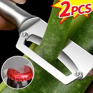 2Pcs Vegetable Peeler Fruit Cutter Anti Slip Handle Steel Grater Julienne Carrot Potato Cucumber Peelers Tools Kitchen Gadgets