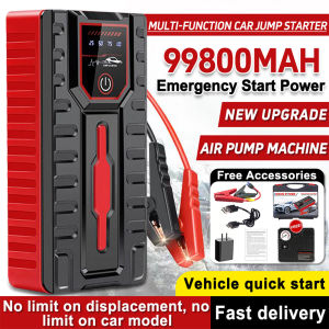 12V Car Jump Starter & 99800mAh Emergency Power Bank: A Comprehensive Guide