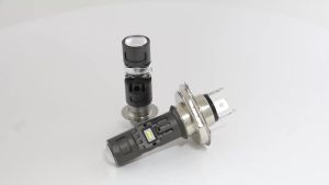KEVANLY | H4 LED Dual Color Motorcycle Headlight Bulbs Hi Lo Beam Moto Lights For Yamaha Kawasaki Suzuki P15D LED Lamp Motorcycle Headlamp