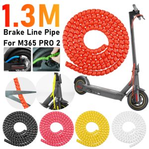 1.3m Flexible Spiral Wrap Electric Scooter Cable Protector Cover Line Organizer Pipe Protection Sleeve Cover Tube Pet Bite