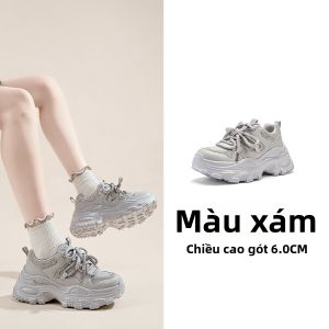 Semir | Giày Sneakers Đế Cao Cho Nữ Thu/Đông Mới Lưới Thoáng Khí Tăng Chiều Cao Tạo Hiệu Ứng Gầy Đa Năng