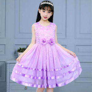 Princess Style Mesh Skirt Summer Fashionable Girls Dress Korean Version Little Girl Cute Dress Candy Micro A-Line Skirt