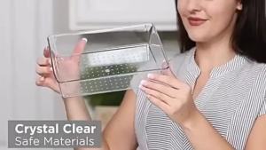 6/9/12 Pack Clear Drawer Organizer Set Acrylic Drawer Storage Trays Storage Bins for Makeup Cos