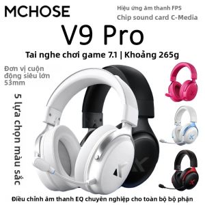 Tai Nghe Chơi Game MCHOSE V9 Pro Tai Nghe Không Dây Bluetooth Có Micrô Điều Chỉnh Âm Thanh Máy Tính Bốn Chế Độ Gắn Trên Đầu