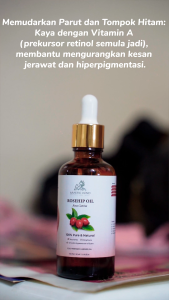 Rosehip Oil Cold-Pressed | Face & Skin Care Oil for Dry Dull Skin | Minyak Rosehip untuk Wajah & Kulit Kering
