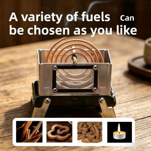 Mountainhiker Camping Portable Mini Incense Burner Firewood Lightweight Small Ornament Observing Fire Carbon Stove Aromatherapy