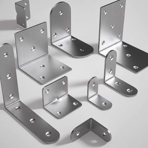 FULAIAN | 90 Degree Corner Brackets L-Shaped Shelf Support T-Shaped Iron Bracket Connectors Reinforcement Hardware