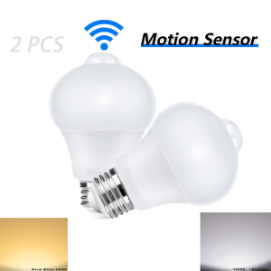 2 pcs Motion Sensor LED Light 220V E27 6W 9W 12W 15W 18W 20W LED Lamp Auto Smart Infrared LED Bulb Energy Saving Bombillas Home
