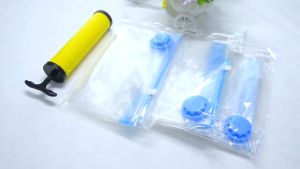 Vacuum Bag Travel Clothes Storage Organizer Space Saving For Quilts Clothes Travel Storage Plastik Vacuum Bag