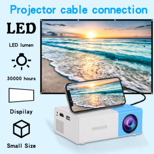 4K Ultra High Definition Projector for Home Bedroom Wall Projection Home Cinema with Mobile Phone Screen Projection TV Office