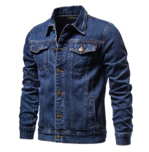 Áo khoác denim nam thu đông hàn quốc áo khoác cỡ lỡn trang phục cao bồi thời thượng
