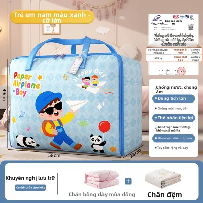 YOUNA | Túi Lưu Trữ Chăn Drap Gối Kích Thước Lớn Có Quai Xách